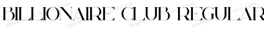 Billionaire Club Regular字体转换